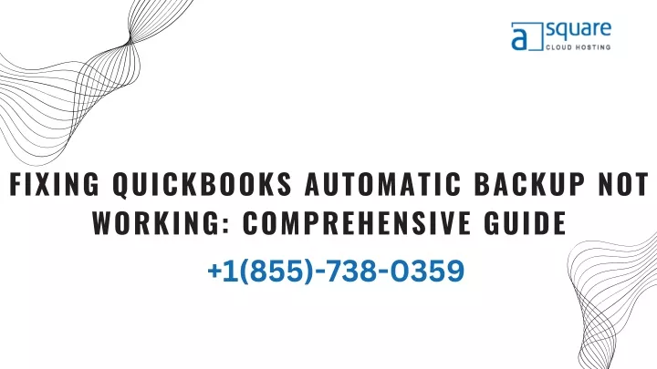 fixing quickbooks automatic backup not working