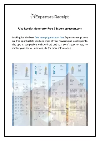 fake receipt generator free expensesreceipt com