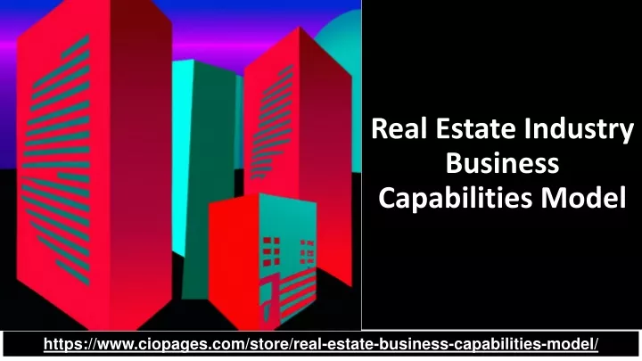 real estate industry business capabilities model
