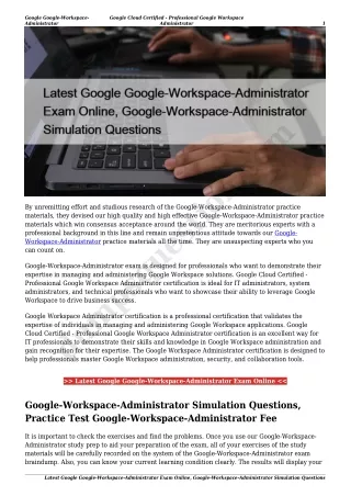 Latest Google Google-Workspace-Administrator Exam Online, Google-Workspace-Administrator Simulation Questions