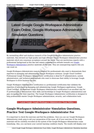 google google workspace administrator