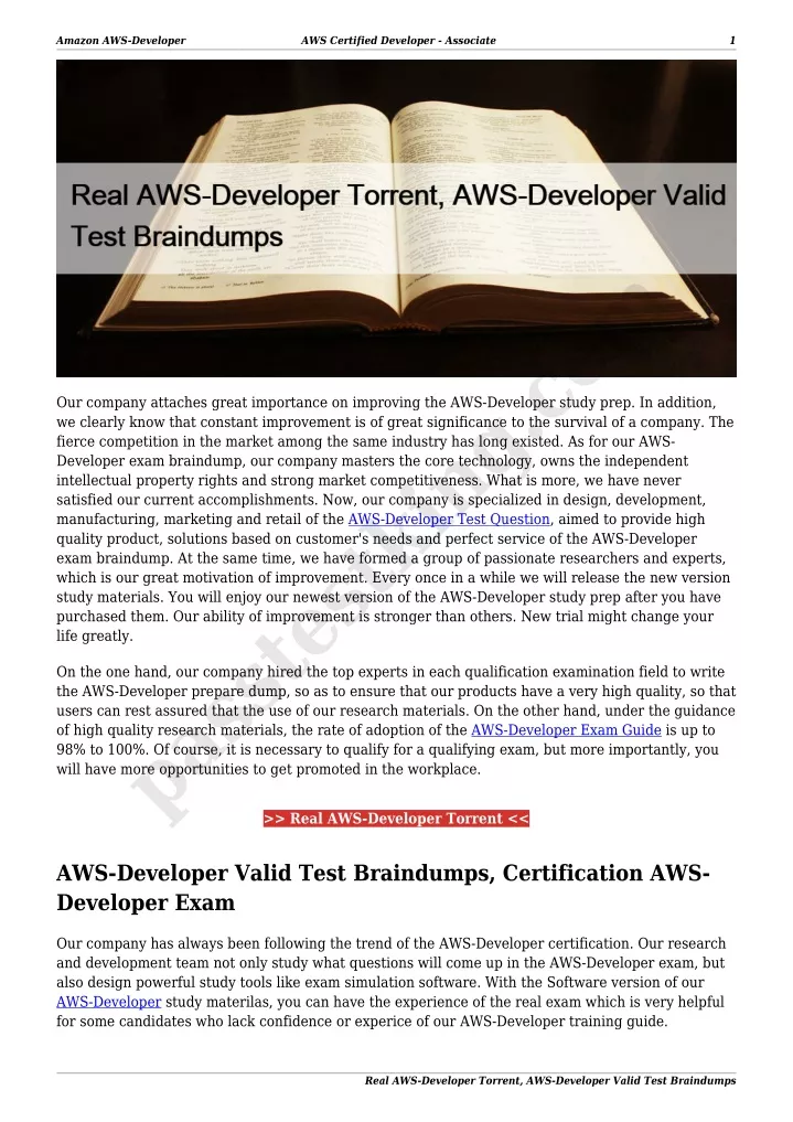 amazon aws developer