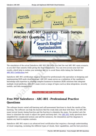 Practice ARC-801 Questions - Exam Sample ARC-801 Questions