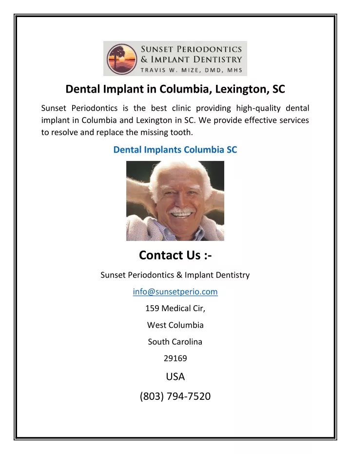 dental implant in columbia lexington sc