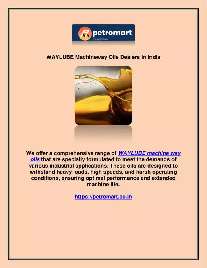 waylube machineway oils dealers in india