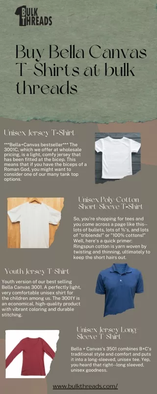 buy bella canvas t shirts at bulk threads