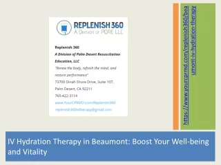 https www yourcprmd com replenish360 beaumont