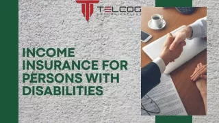 Income insurance for persons with disabilities