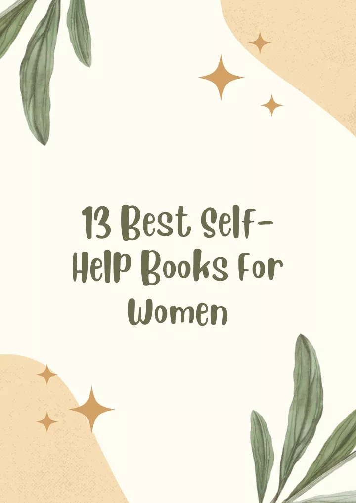 13 best self help books for women