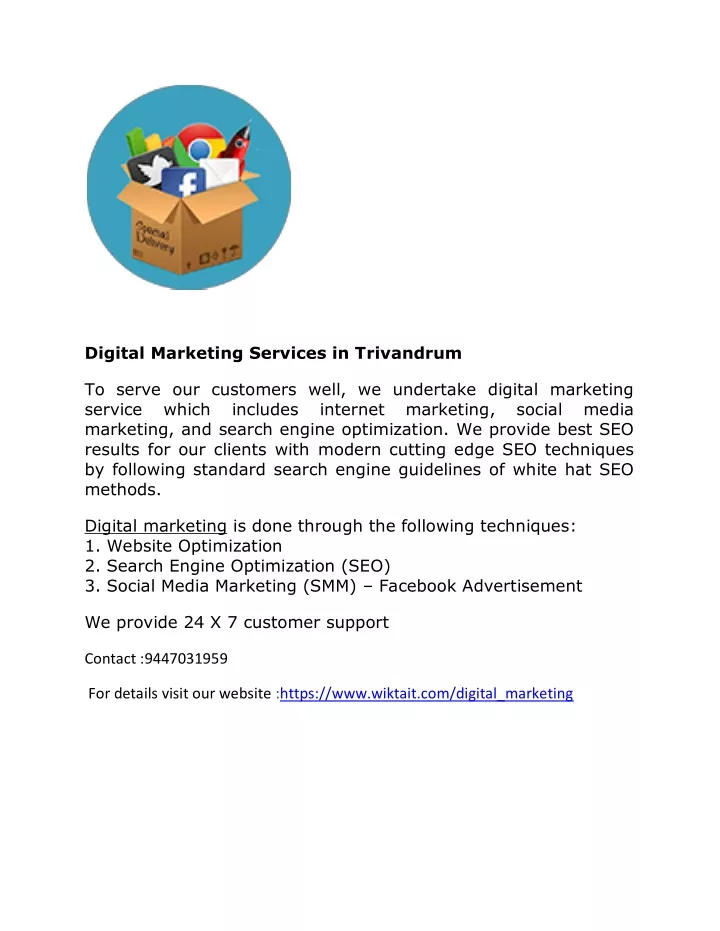 digital marketing services in trivandrum