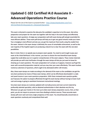 updated c 102 certified i4 0 associate