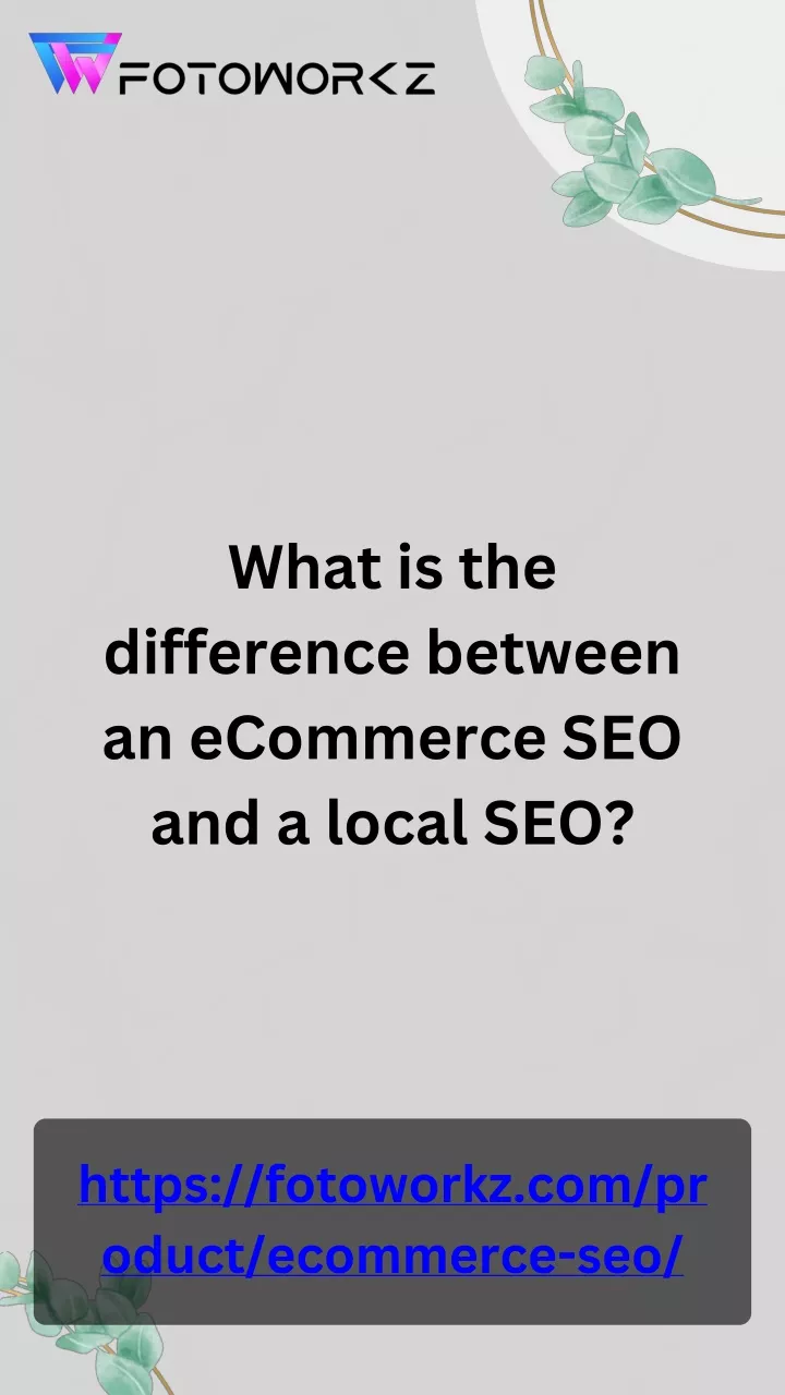 what is the difference between an ecommerce