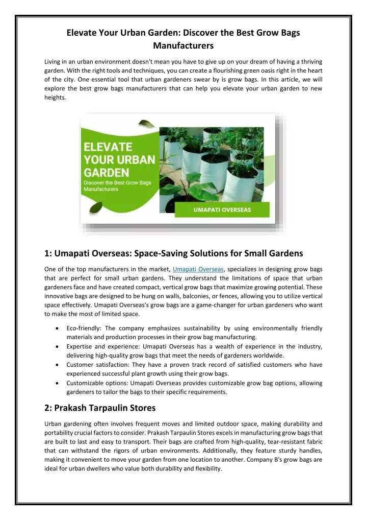 elevate your urban garden discover the best grow