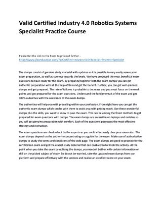 valid certified industry 4 0 robotics systems