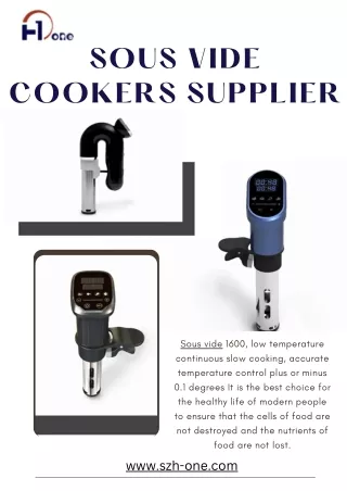 sous vide cookers supplier