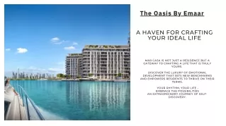 The Oasis By Emaar-E-Brochure
