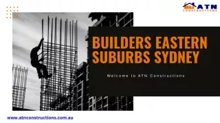 Builders Eastern Suburbs Sydney