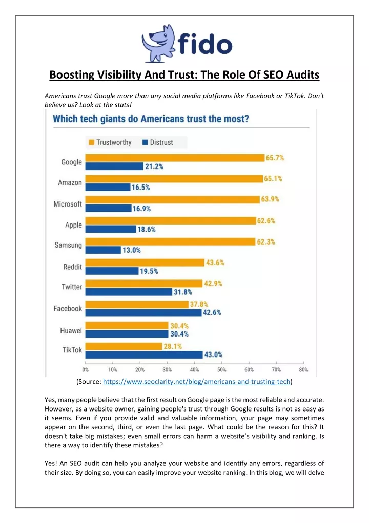 boosting visibility and trust the role