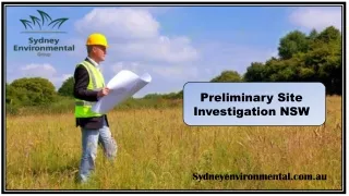 Preliminary Site Investigation NSW