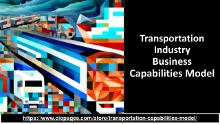 Transportation Capabilities Model Pre-built and Customizable