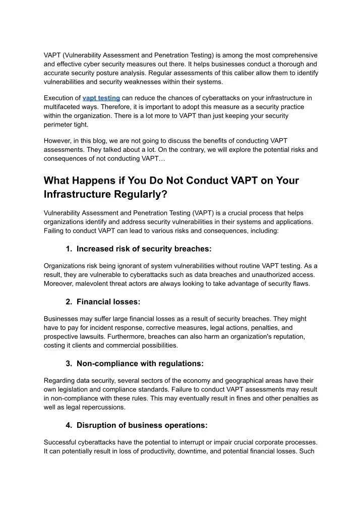 vapt vulnerability assessment and penetration