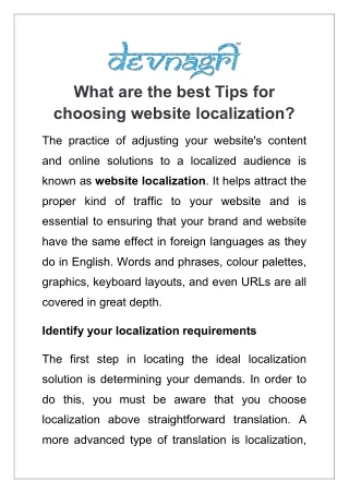 what are the best tips for choosing website