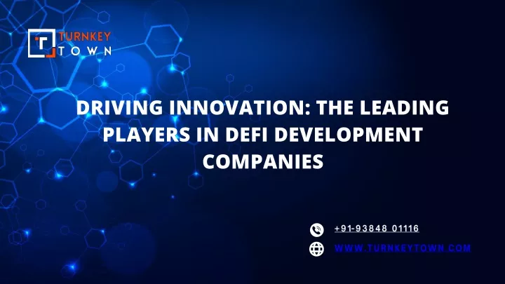 driving innovation the leading players in defi