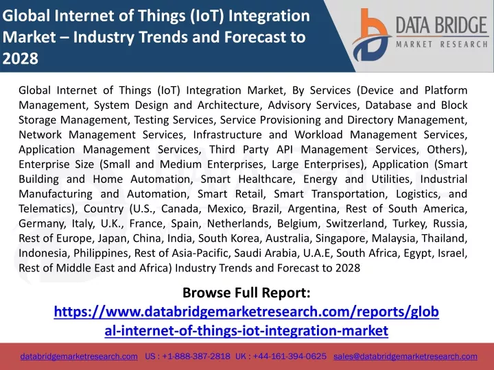 global internet of things iot integration market
