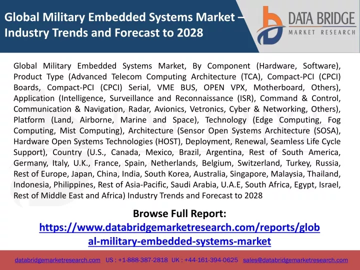 global military embedded systems market industry