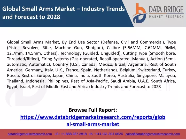 global small arms market industry trends