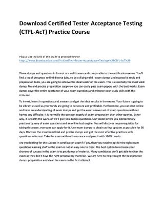 download certified tester acceptance testing ctfl