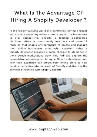 What Is The Advantage Of Hiring A Shopify Developer ?