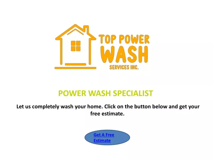power wash specialist