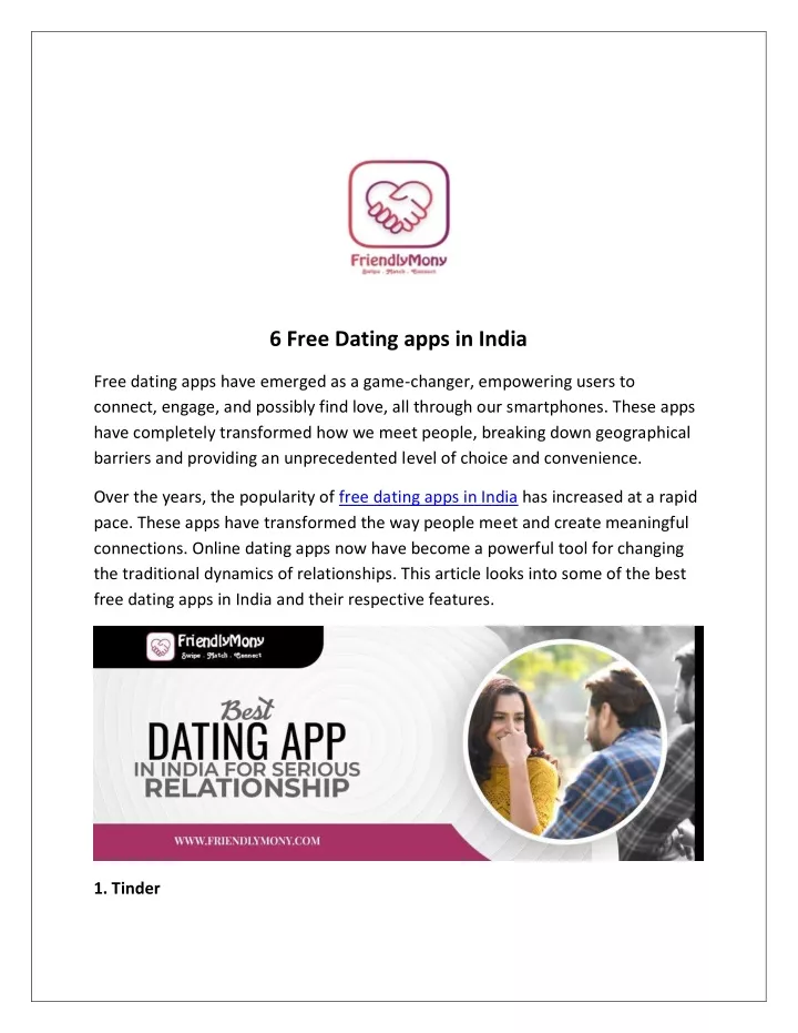 6 free dating apps in india