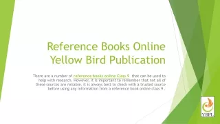 Reference Books Class 9