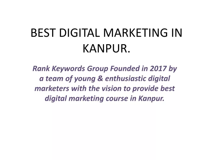 best digital marketing in kanpur