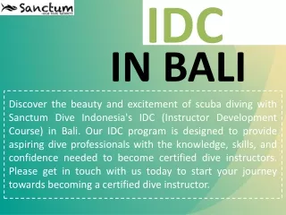 Idc In Bali