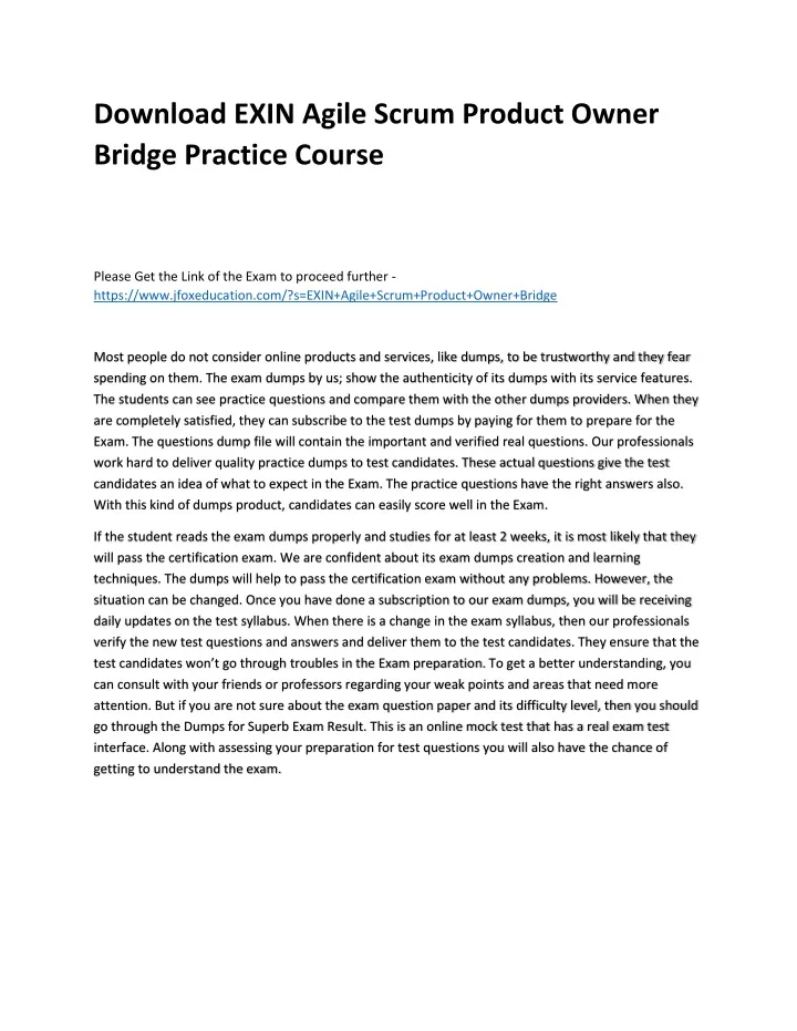 download exin agile scrum product owner bridge