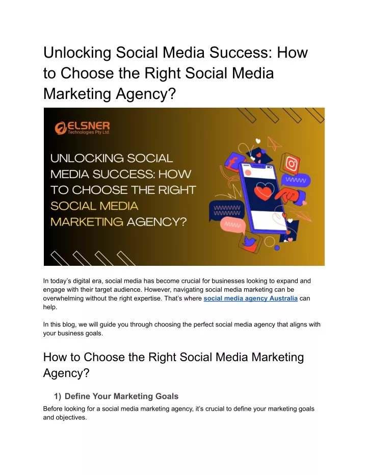 unlocking social media success how to choose