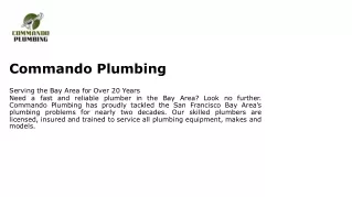 Commando Plumbing