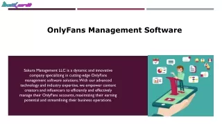 OnlyFans Management Software - Sakura Management LLC