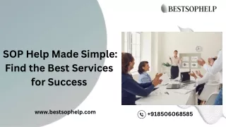 SOP Help Made Simple: Find the Best Services for Success