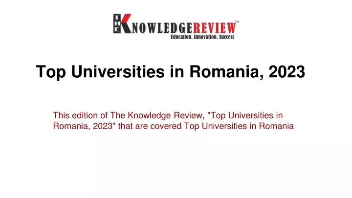 top universities in romania 2023