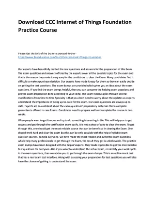 download ccc internet of things foundation