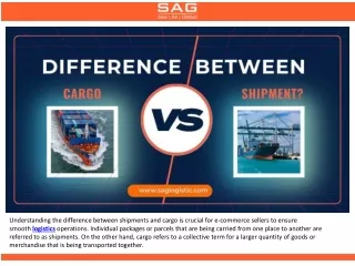 Difference Between Cargo vs Shipment?