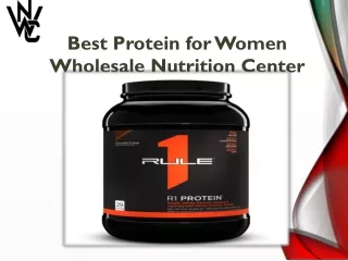 Best Protein for Women Wholesale Nutrition Center