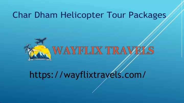 char dham helicopter tour packages