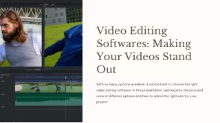Top Video Editing Softwares