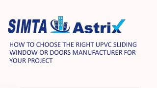 upvc sliding doors manufacturers