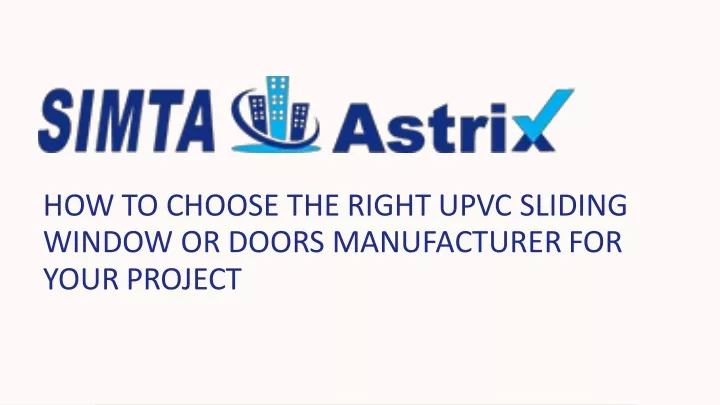 how to choose the right upvc sliding window